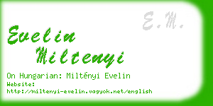evelin miltenyi business card